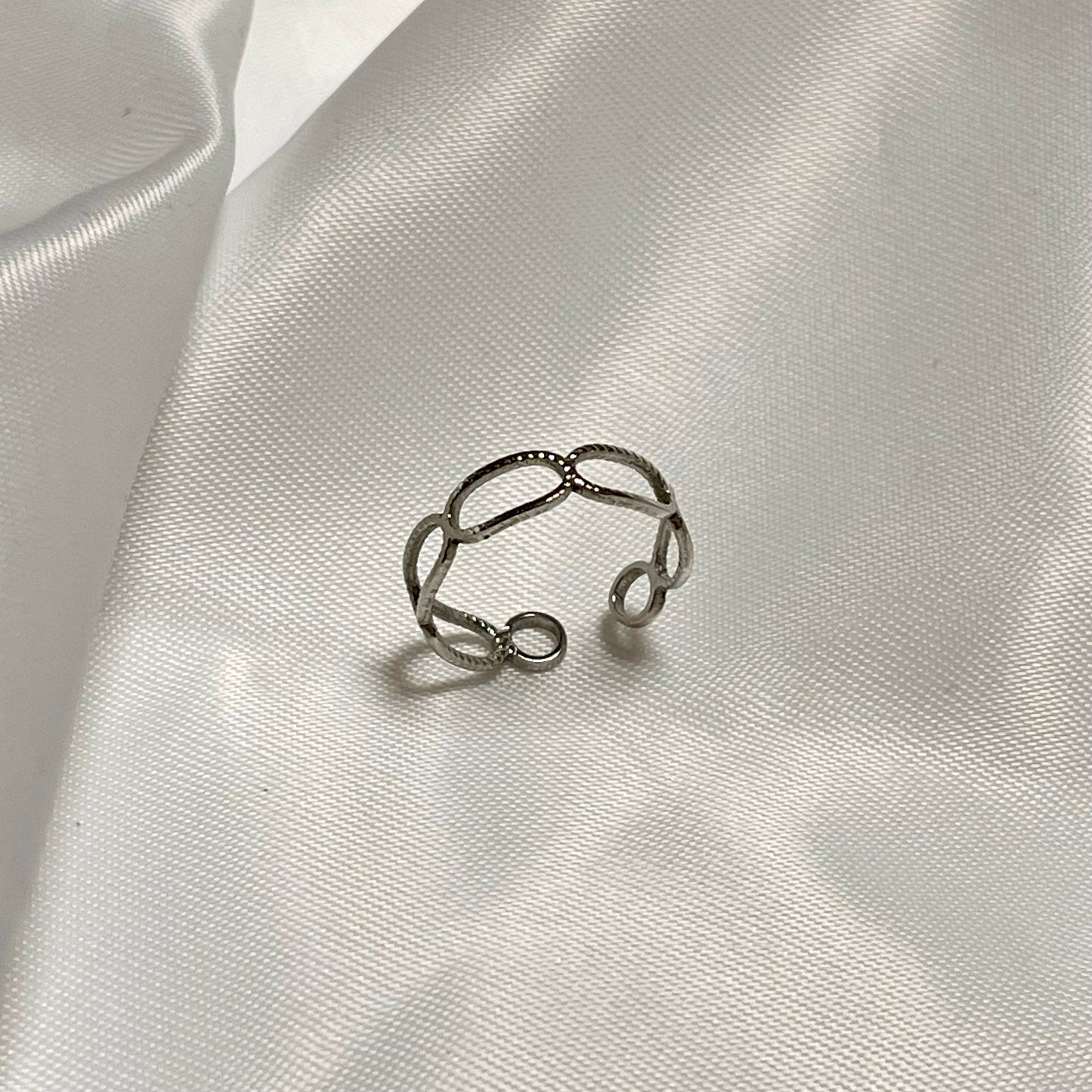 Bague dorée multi cercle arrondi